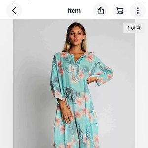 Debbie Katz Halina swim maxi cover-up/NWT